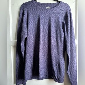 Purple Long Sleeve Athletic Top